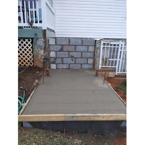 Base for Brick stairs, Catawba, NC