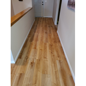 Ace Handyman Services Installed Luxury Vinyl Plank (LVP) flooring in first floor of home in Grove City, Ohio