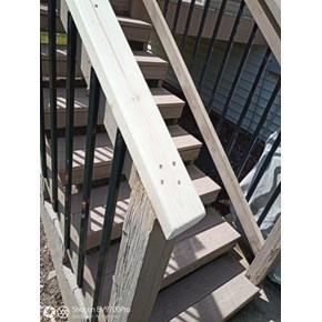 Ace Handyman Services Fox Valley Deck Stair Railing Replacement - After
