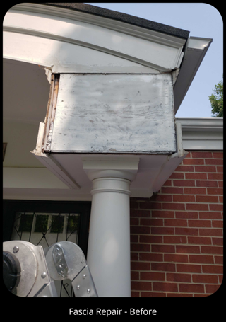 Fascia Repair - Before, Englewood, CO
