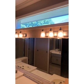 Beautiful Vanity Lights Installed