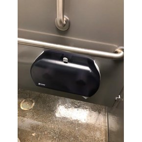 Commercial Toilet Paper Holder Installed