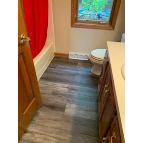 Ace Handyman Services Waukesha Lake Country Bathroom Flooring Project in Waukesha Wisconsin