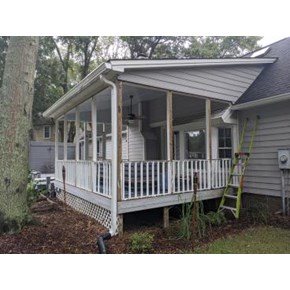 James island Screened in Porch Before