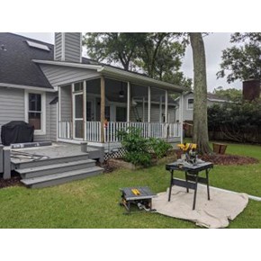 James Island Screened in Porch before picture