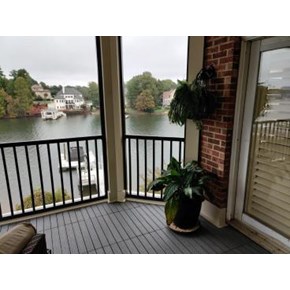 New 3rd story Penthouse screened in porch with NewTechwood Vinyl flooring, The Peninsula,Cornelius
