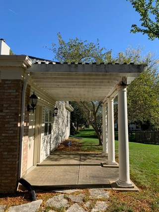 Ace Handyman Services Fox Valley Pergola Project - Before Picture