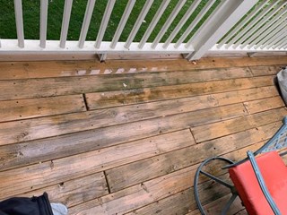 Ace Handyman Services Fox Valley Deck Refresh  Before Picture
