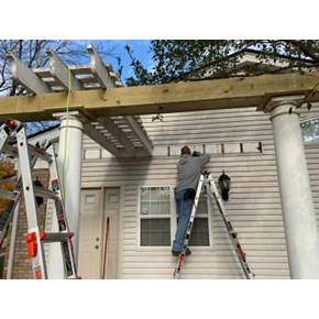 Ace Handyman Services Fox Valley Pergola Project - During Pictures