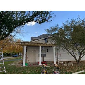 Ace Handyman Services Fox Valley Pergola Project - During Pictures