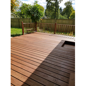 Ace Handyman Services Power Washed and Stained Deck in Columbus, Ohio