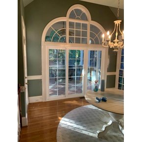 Window replacement with large sliding door in the Peninsula