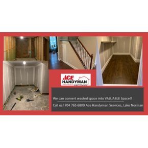 Converted wasted storage space to accessible handy closet! Mooresville