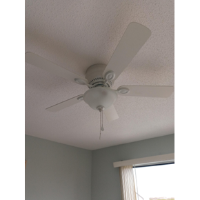 New Ceiling fan installation after photo on St. Helena Island