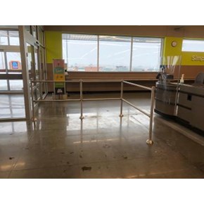 New Hand Rail at Aldi's Grocery Store 