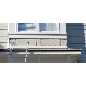 Exterior trim repair to home before