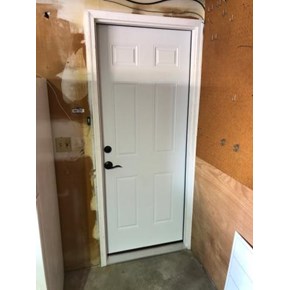 New Prehung door from garage to home 