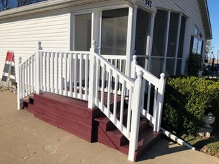 Screen porch and new stairs - after