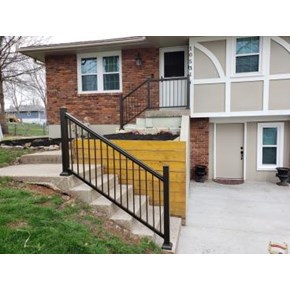 New aluminum railing