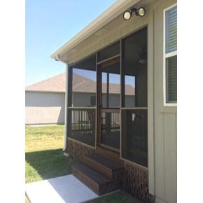 Screen porch and new steps