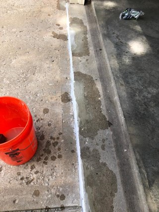 Concrete spall repair - after