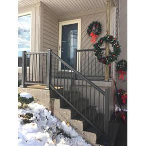 New aluminum railing