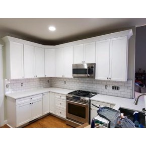 New Backsplash and cabinets!