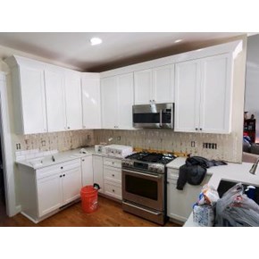 Before new backsplash