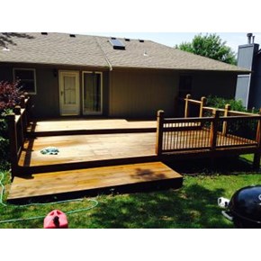 Deck staining before