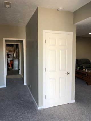 After- Extended Hallway & Installed Door  