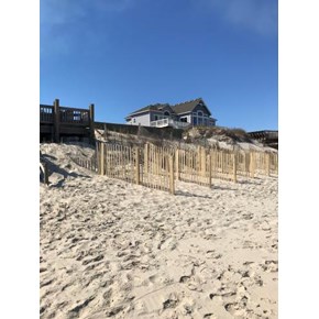Sand fence install