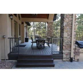 New deck and powder coated hand rails 