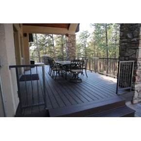 New deck and powder coated hand rails 
