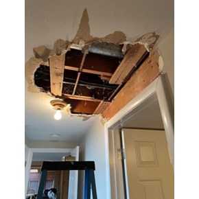 Cottonwood Heights Drywall Repair Before