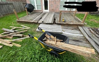 Deck Repair - Before