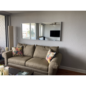 Mirror hung in the DTSP Condo