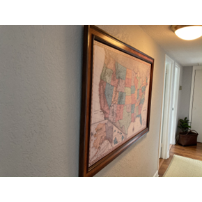 Photo of Map hung in the DTSP Condo