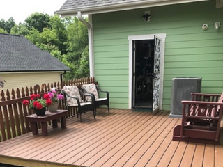 Trex Composite Deck Build After in Asheville, NC