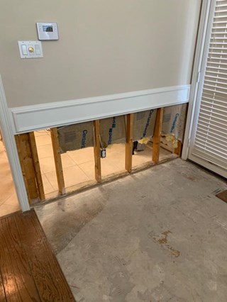 Drywall Repair Before 