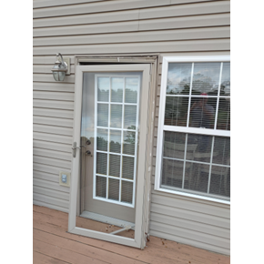 Damaged Storm Door