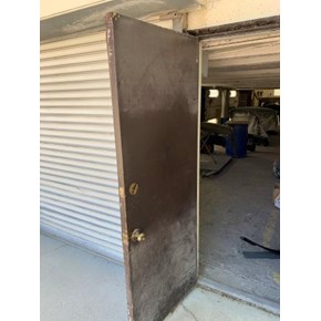 Wheaton Ace Handyman Services New Painted Industrial Steel Door 
