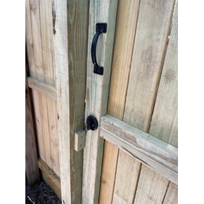 Custom Gate with Deadbolt Custom Gate with Deadbolt
