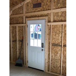 Shed door added - Interior View Shed door added - Interior View