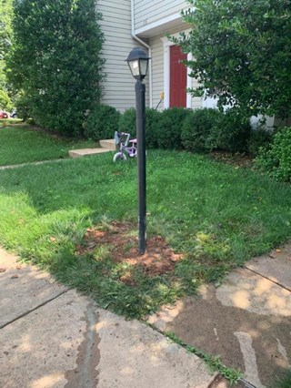Lampost Lighting Install After Sterling