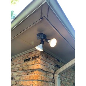 Replaced Soffit/ Install Flood Lights in Mountain Brook
