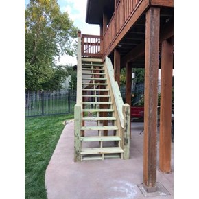 Rebuilt Deck Stairs 