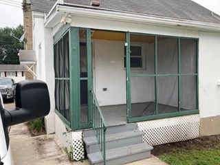 Before Photo of Screened Porch in Forty Fort, PA