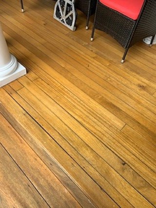 Porch Floor Refinishing Before
