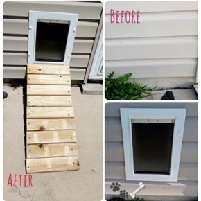Pet Door with Ramp