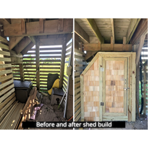 Shed Build - Before and After